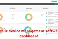 mobile device management software dashboard